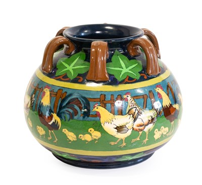 Lot 622 - A Wileman & Co Foley Intarsio Pottery Vase,...