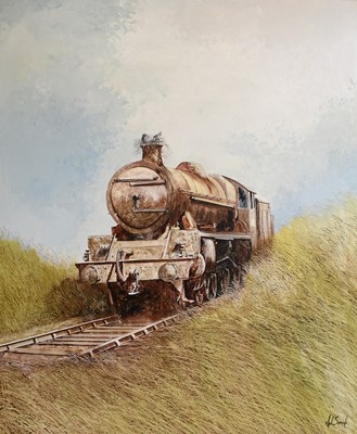 Lot 1172 - Neil Simone (b.1947) "End of the Line" Signed,...