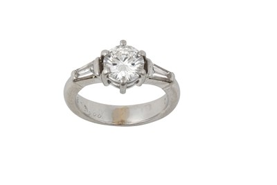 Lot 2208 - A Diamond Solitaire Ring the round brilliant...