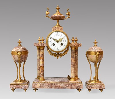 Lot 57 - A French Marble and Gilt Metal Striking...