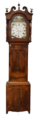Lot 1470 - A Mahogany Eight Day Painted Dial Longcase...
