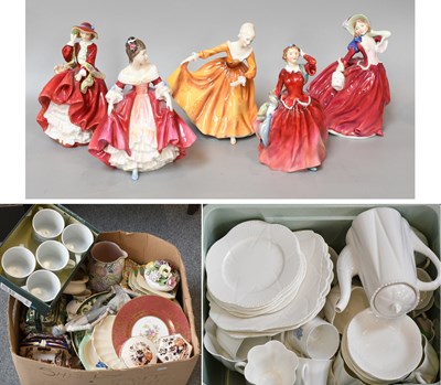 Lot 101 - Five Royal Doulton Figures, Masons Ceramics,...
