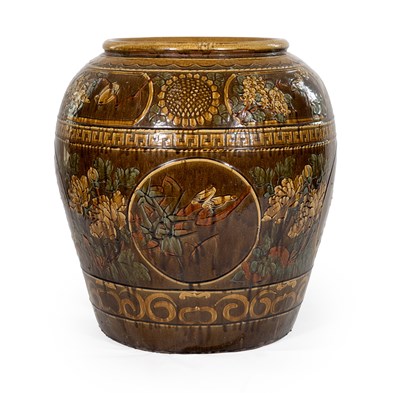 Lot 4 - A Chinese Sancai-Glazed Earthenware Large...