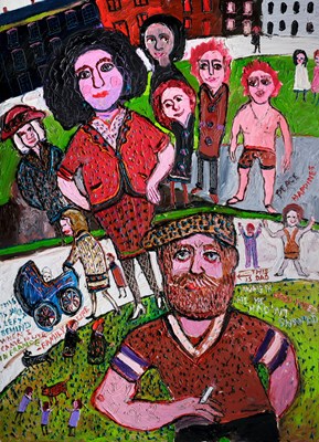 Lot 485 - Fred Yates (1922-2008) Family Life Signed,...