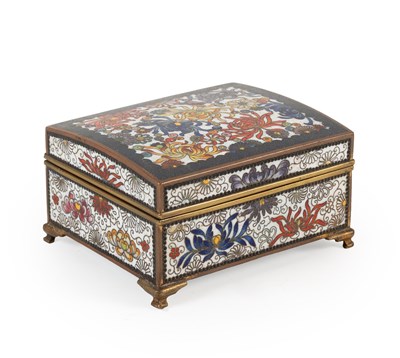 Lot 100 - A Japanese Cloisonné Enamel Box and Cover,...