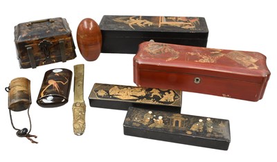 Lot 129 - A Japanese Lacquer Six-Section Inro, Meiji...
