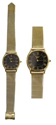 Lot 420 - A Plated Automatic Calendar Centre Seconds...