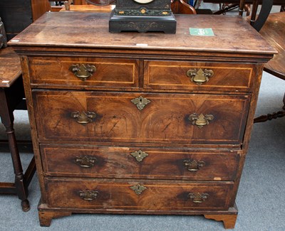 Lot 1432 - An Early 18th Century Walnut Four Height Chest...