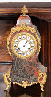 Lot 1468 - A French "Boulle" Striking Mantel Clock, circa...