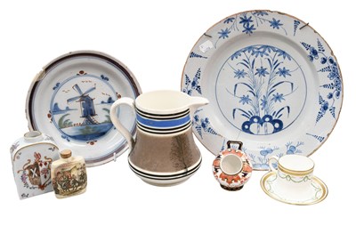 Lot 130 - Two English Delft Dishes, 18th century, one...