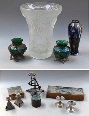 Lot 113 - A Barolac Frosted Glass Vase, designed by...