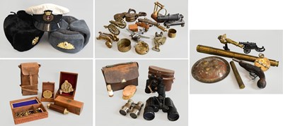 Lot 107 - A Group of Militaria, including Merchant Navy...