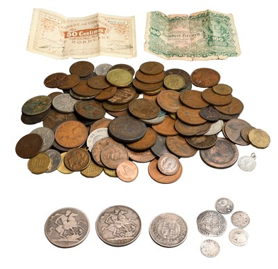 Lot 402 - Mixed British and World Coins and Banknotes,...