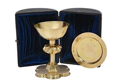 Lot 2004 - A Sixteenth-Century Silver-Gilt Chalice and a Provincial Silver Paten