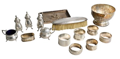 Lot 140 - A Collection of Assorted Silver, including a...