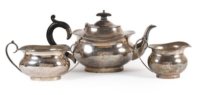Lot 5 - A Three-Piece George V Silver Tea-Service, by...