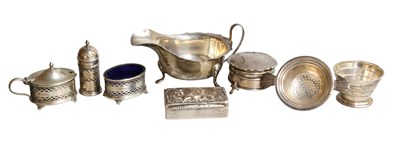 Lot 110 - A Collection of Assorted Silver, including a...