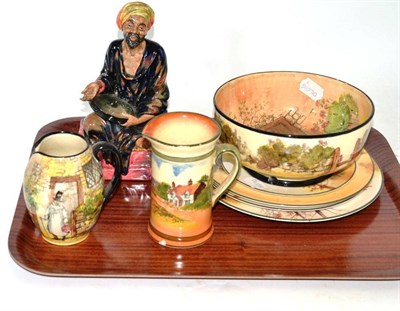 Lot 426 - Royal Doulton figure and seven items of 'Series ware'