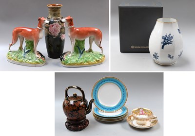Lot 127 - A Pair of Victorian Staffordshire Pottery...