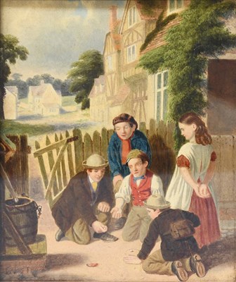Lot 1223 - British Naive School (19th Century) Children...