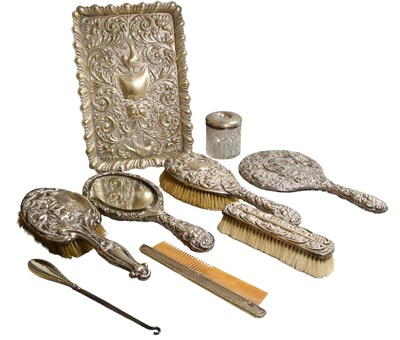 Lot 186 - A Collection of Assorted Silver-Mounted...