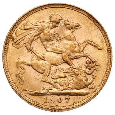 Lot 168 - Edward VII, Sovereign 1907; good very fine,...