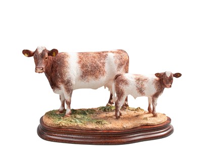 Lot 1049 - Border Fine Arts 'Beef Shorthorn Cow and Calf',...