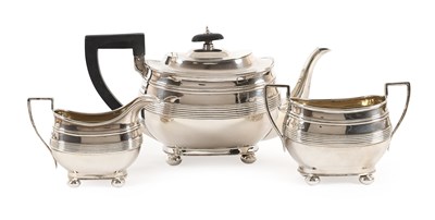 Lot 16 - A George V Three-Piece Silver Tea-Service, by...