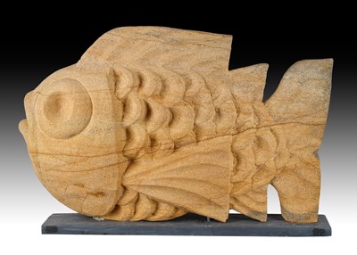Lot 561 - Darren Yeadon (b.1970) Stone Fish Signed,...