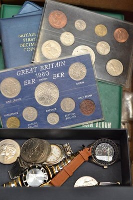 Lot 441 - Quantity of coins, watches, etc