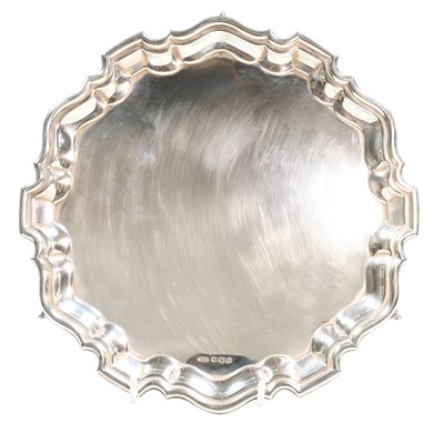 Lot 38 - A George VI Silver Salver, by Fattorini and...