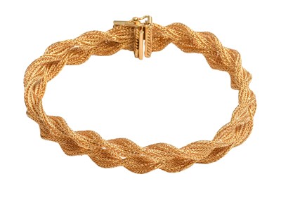 Lot 369 - A Woven Bracelet, of double twist form,...