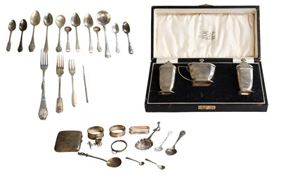 Lot 167 - A Collection of Assorted Silver, including a...