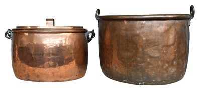 Lot 201 - A 19th Century Copper Twin-handled Pan and...