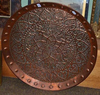 Lot 449 - Eastern copper tray