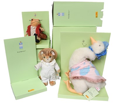Lot 1307 - A Steiff Jemima Puddle-Duck, 38cm, with box,...