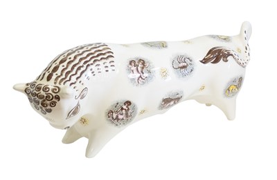 Lot 623 - A Wedgwood Queensware Taurus the Bull,...