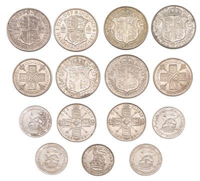 Lot 105 - George V, Assorted High-Grade Halfcrowns,...