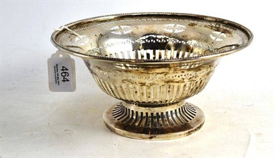 Lot 464 - Silver footed bowl, Chester 1907