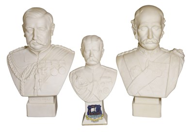Lot 141 - Three Parian Busts, one depicting General...