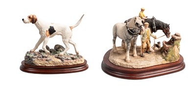 Lot 1098 - Border Fine Arts 'Foxhound' Standing, style...