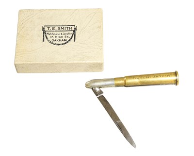Lot 143 - A Boer War Penknife, made from an Eley brass...