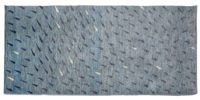 Lot 743 - Modernist Zollanvari Iranian Rug Aqua Fish,...