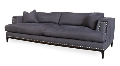 Lot 735 - A Modern Large Kenzo Sofa, upholstered in grey...