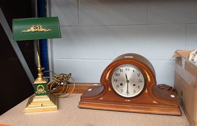 Lot 357 - A Modern Adjustable Brass Bask Desk Lamp,...