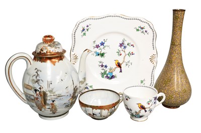 Lot 257 - A Pair of Japanese Cloisonne Vases, early 20th...