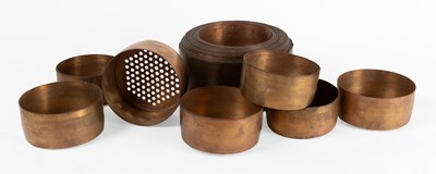 Lot 136 - A Nest of Thirty Seven Copper Jewellers...