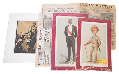 Lot 148 - Lord Kitchener - a lithograph of a woodcut...