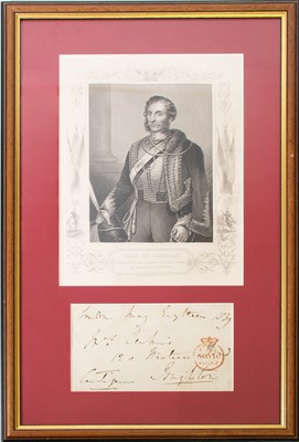 Lot 150 - James Brudenell, 7th Earl of Cardigan (1797 -...