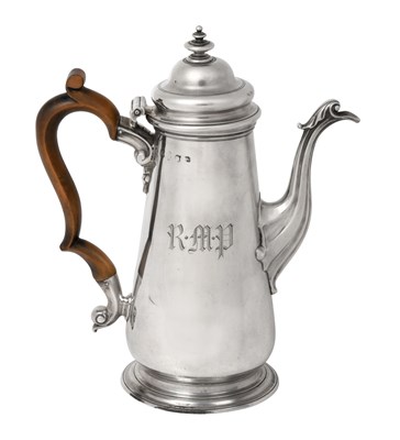 Lot 2002 - A George II Silver Coffee-Pot